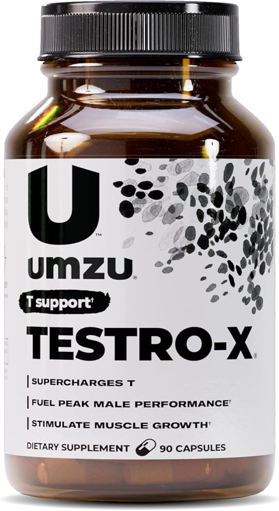 UMZU Testro-X Testosterone Support for Men, 90 Capsules, 30 Day Supply