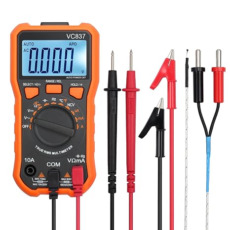 Proster TRMS Multimeter Autoranging NCV with Test Leads Alligator Clips