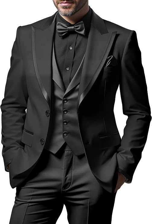3 Piece Tuxedo for Men Wedding Suits for Men Slim Fit Prom Formal Business