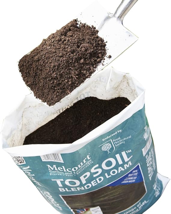 Suregreen Melcourt Topsoil Blended Loam Soil | 20L Bag | Sandy Loam and Organic Matter