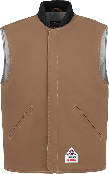Bulwark mens Brown Duck Vest Jacket Liner