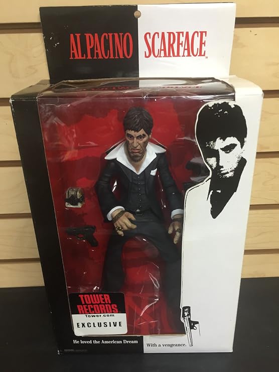 SCARFACE Al Pacino TOWER RECORDS EXCLUSIVE Tony Montana MEZCO 10" Action Figure