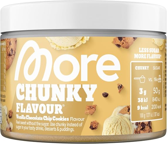 MORE Chunky Flavour, Vanilla Chocolate Chip Cookies, 150 g