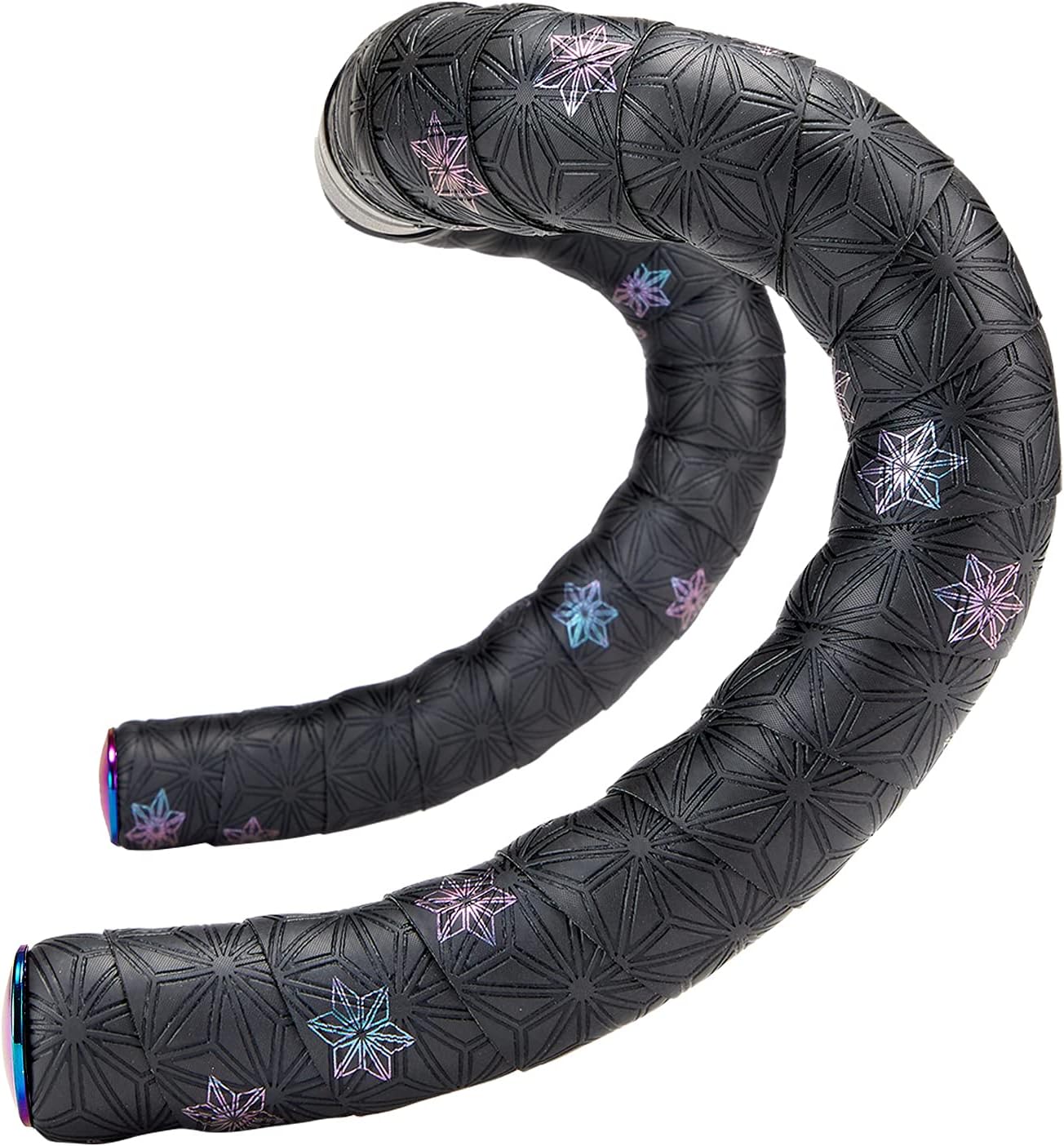 Supacaz Super Sticky Kush - Galaxy - Oil Slick with Oil Slick Plugs