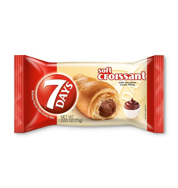 7Days Soft Croissant, Chocolate Croissant (Pack of 48)