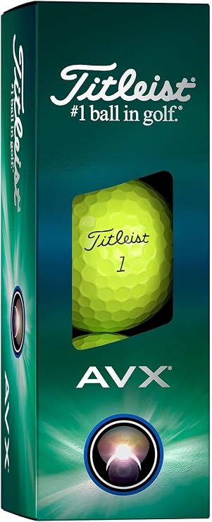 Titleist AVX Golf Balls (Yellow, 3pk) 1 Sleeve 2024