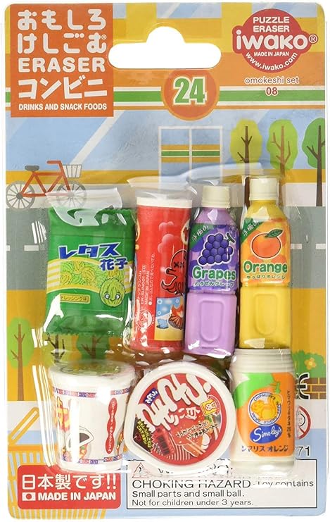 Japanese Brand Snacks - Iwako Food Japanese Eraser Set