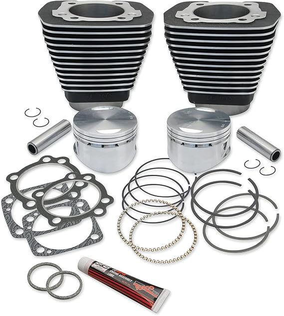 S&S Cycle 91-7702 96in. Big Bore Kit - Black Powder-Coat