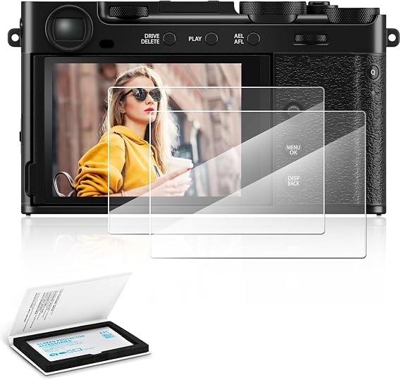 (2 Pack) Fuji X-E5 Screen Protector, 9H Ultra Clear Tempered Glass Protector Cover LCD Display Film Fits for Fuji X-E5 Mirrorless Digital Camera, 0.3mm Anti-Fingerprint Anti-Scratch Water-resistant