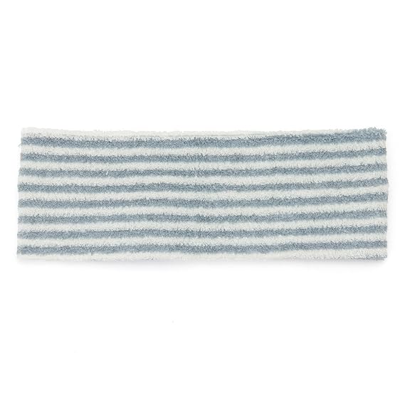 MUJI Stretch Headband for Shower,Cosmetic,Face washing [ blue stripe - slim ]