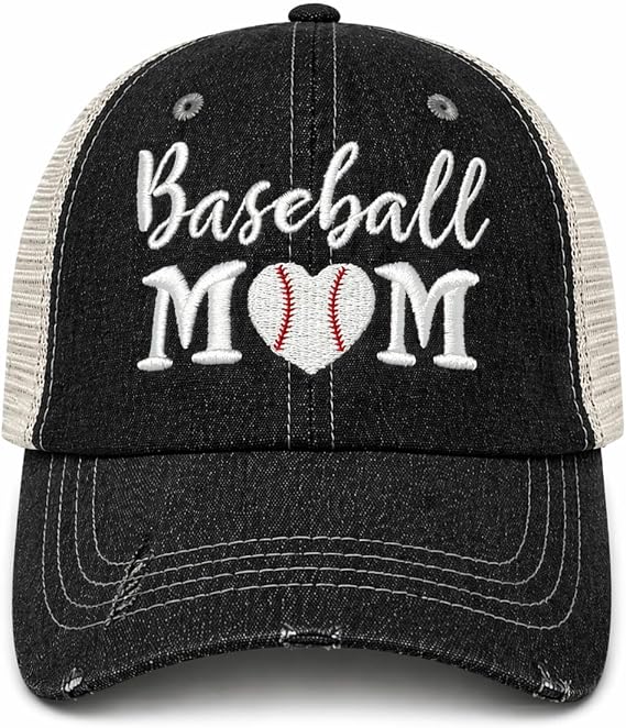 Cocomo Soul Womens Baseball Mom Hat | Baseball Mom Cap 202 Dark Grey