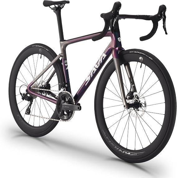 SAVADECK Hawkeye SLR7S Carbon Road Bike, T800 Carbon Fiber Frame Racing Bicycle with Shimano 105 R7120 24 Speed Groupset and Hydraulic Disc Brakes, Ultra-Light Carbon Bike