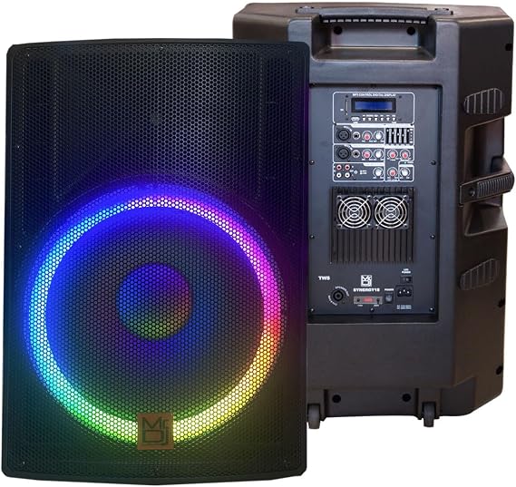 MR DJ SYNERGY18 18" 5500W Pro PA DJ Powered Active Bluetooth Speaker
