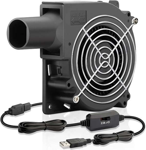 USB Cooling Blower Fan 5V 120mm x 32mm, with Speed Control