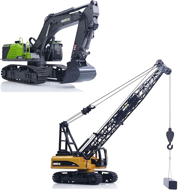 HUINA 1/14 1593 Model RC Excavator 15CH RC Tower Crane 572 RTR Vehicle