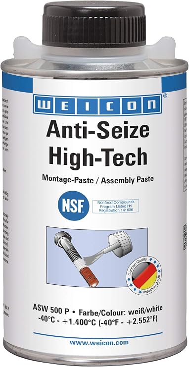 WEICON Anti-Seize High-Tech Mounting Paste 500g Protection Against Corrosion Metal-Free 26100050