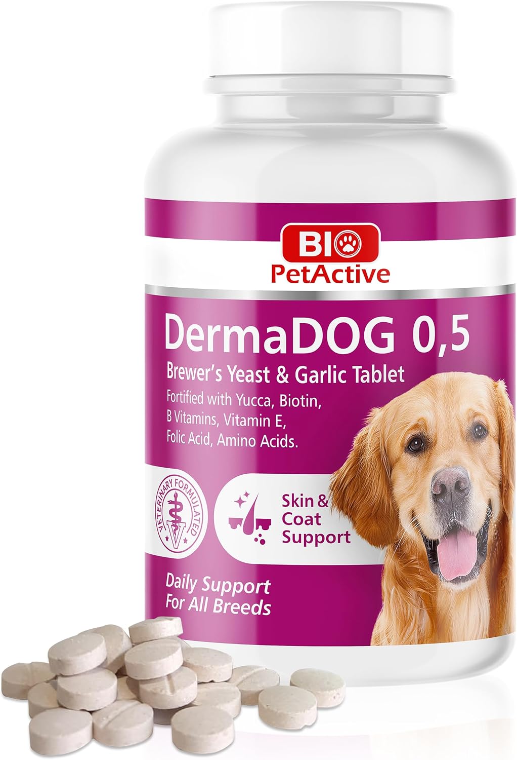 Biopetactive Dermadog Brewers Dog Vitamin, 150 Tablets