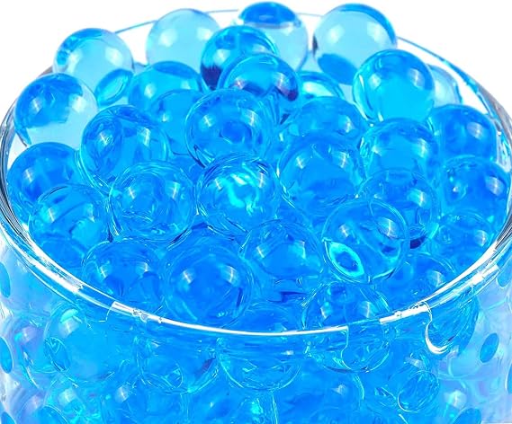 Water Beads for Vases 6,000 Plus - 50 g Water Gel Jelly Balls (Blue)