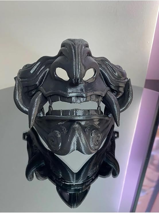 Samuray Samurai Oni Mask, Oni Maskesi, Samuray Maskesi, qwev1b