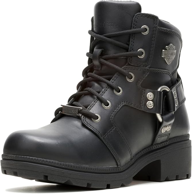 Harley-Davidson Women's Jocelyn Leather Motorcycle Boots. D83775