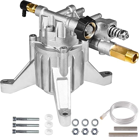 YAMATIC 3000 PSI 2.5 GPM Pressure Washer Pump, Vertical 7/8" Shaft | Fits Craftsman, Troy Bilt, 308653045, 308653052, 308653078, GCV190, Rear Inlet/Outlet Replacement Pump for Power Washers