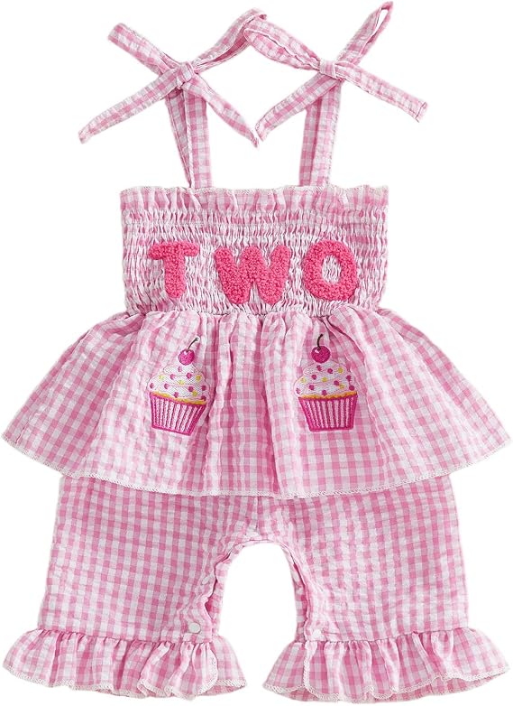 First 2nd 3rd 4th 5th 7 8 Years Birthday Outfit Girl Smocked Birthday Dress Toddler B Day Outfits for Girls