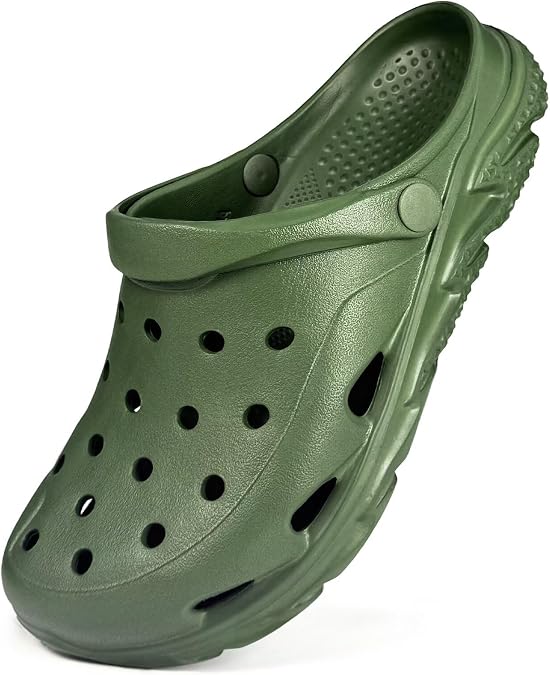 Mens Womens Garden Clogs Shoes with Arch Support, Unisex Adult Classic Slip On Slides Sandals Outdoor Beach Pool Slipper