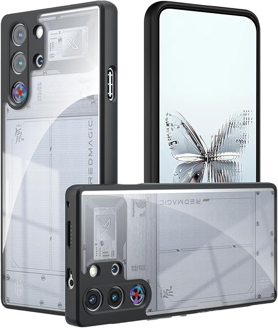 PRODELI Case for RedMagic 10 Pro / 10 Pro+ Cover, PC + TPU Material, Drop Prevention, Shockproof, Scratch-Resistant, Stylish, Smartphone Case, Protective Cover Transparent