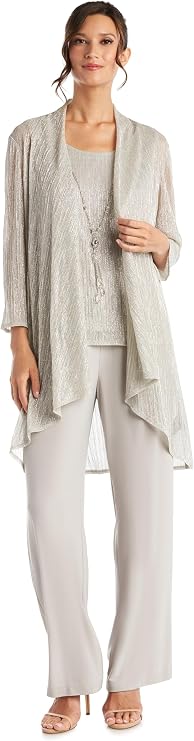 R&M Richards Women's Luxe Harmony Duster Set
