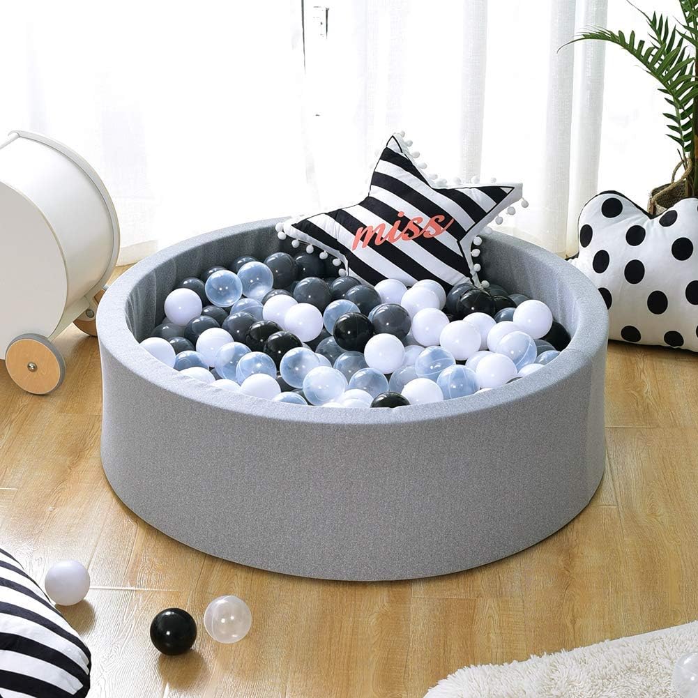 Triclicks Deluxe Kids Ball Pit Kiddie Balls Pool Soft Baby Playpen Indoor Outdoor - Ideal Gift Play Toy for Children Toddler Boys Girls