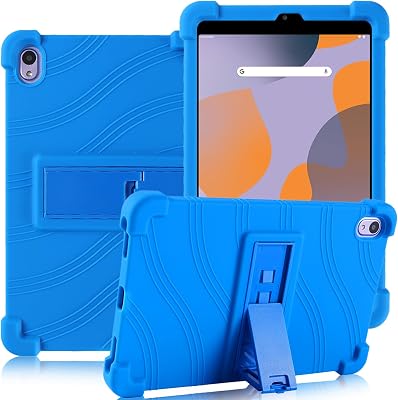 ATOOZ for Walmart Onn 8 Inch Gen 4 Kids Tablet Case with Stand - Soft Silicone, Blue