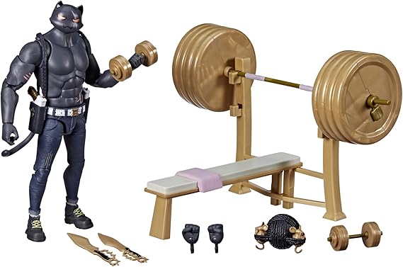 Fortnite Hasbro Victory Royale Series Meowscles (Shadow) Deluxe Pack Collectible Action Figure with Accessories - Ages 8 and Up, 6-inch