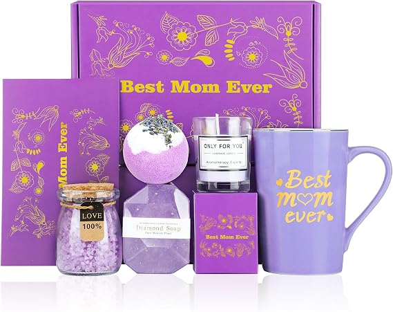 Mothers Day Gifts Ideas Set Birthday Gifts Basket for Mom Women Unique from Daughter Son Best Mom Ever Gifts Box for Wife Grandma Mother in Law Mothers' Day Gifts for Moms Who Have Everything
