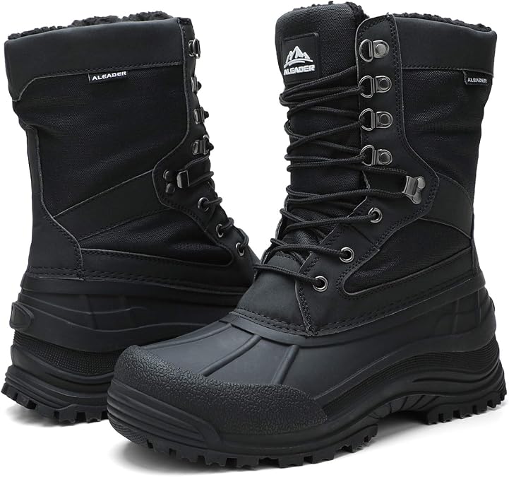 ALEADER Men's Waterproof Winter Snow Boots Thinsulate