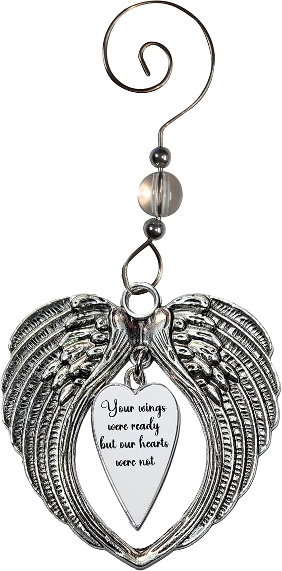 Your Wings Were Ready Our Hearts Were Not Ornament (Silver: Our Hearts Were Not)