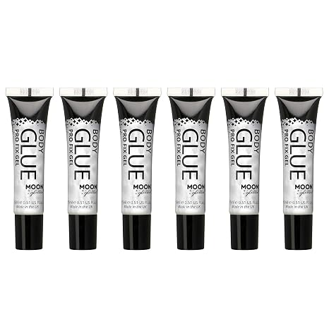 Moon Glitter - Professional Glitter Fixing Gel - 15ml - Set of 6