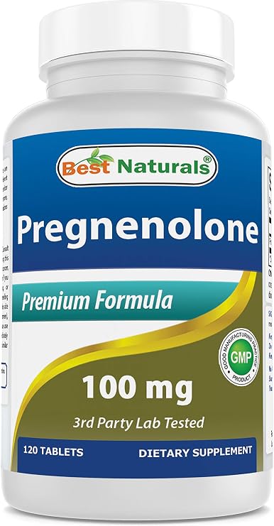 Best Naturals Pregnenolone 100 mg 120 Tablets (120 Count (Pack of 1))