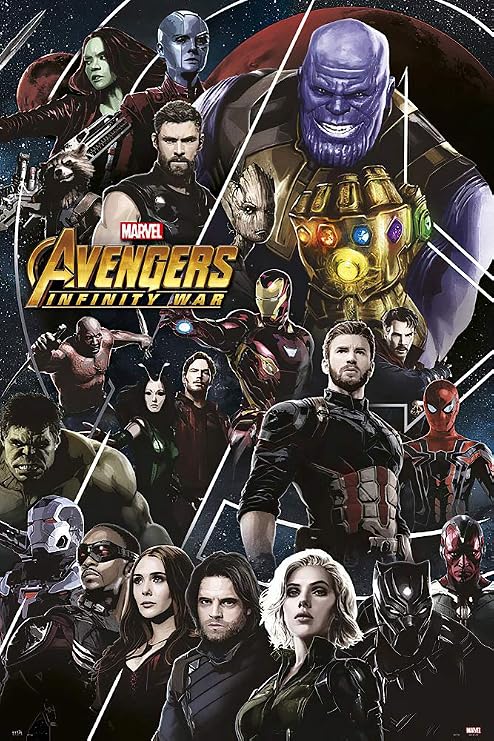 POSTER STOP ONLINE Avengers Infinity War - Movie Poster/Print (Character Montage) (Size 24" x 36")