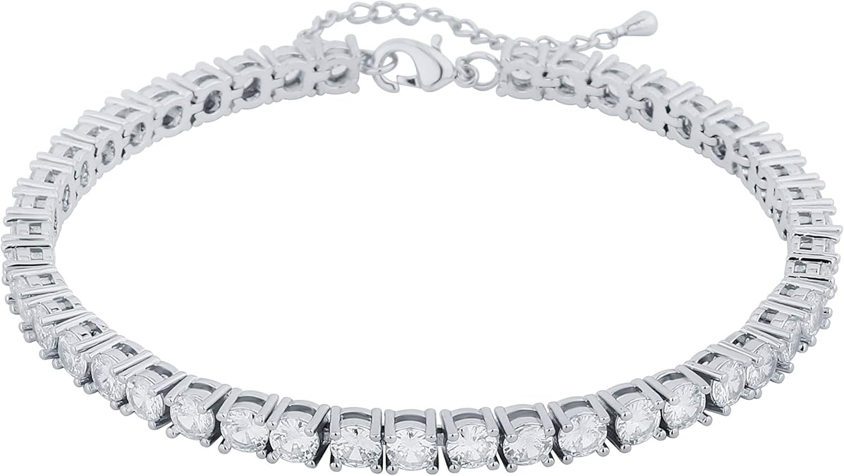 TOPGRILLZ Tennis Ankle Bracelet Anklet for Women