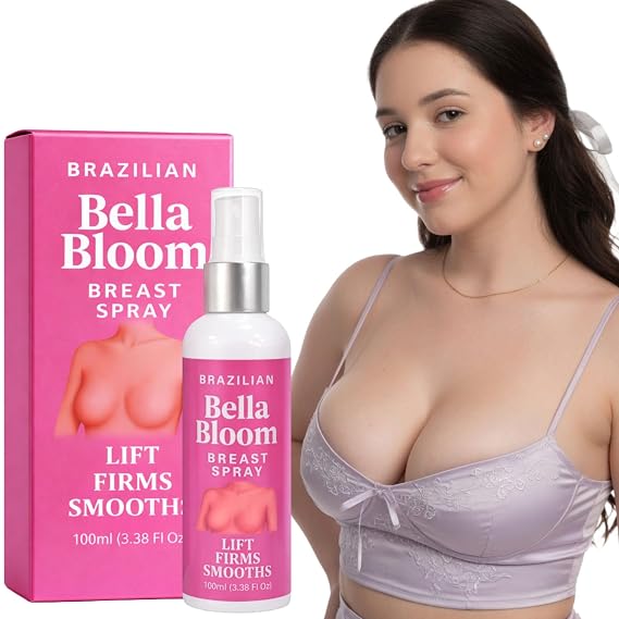 Bella Bloom Brazilian Breast Bust Lifting Spray | Skin Firming & Plumping Bust Massage Care (Cream Gel Oil)