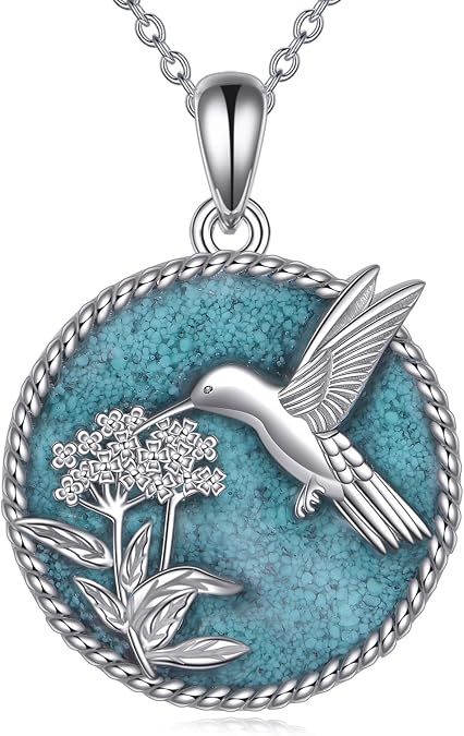 YFN 925 Sterling Silver Hummingbird/Cardinal/Cat Necklace for Women Animal Pendant with Adjustable 18"+2" Chain Jewelry Gift for Christmas, Valentine's Day, Mother's Day, Birthday-Gift Box Included