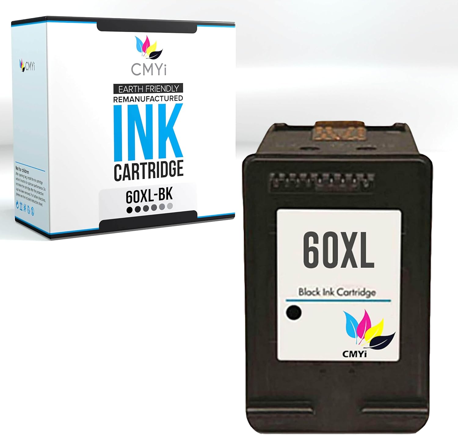 60XL Black Replacement Ink Cartridge for HP DeskJet D1620, D1630, D1658, D1660, D1663, D1668, D2420, D2500, D2530, D2545, D2560, PhotoSmart C4600, C4610, C4635, C4640, C4650, C4670, C4673, C4680