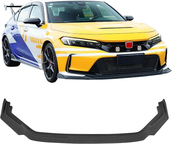 Fit 2023-2026 Honda Civic FL5 Hatchback AK Style Matte Black Front Lip