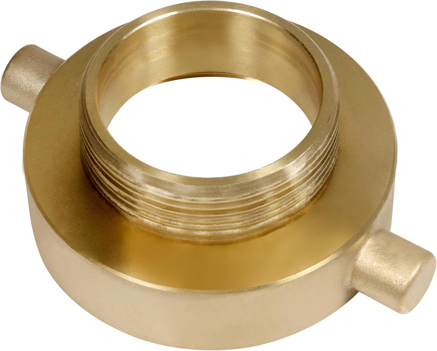 unrulysoul 2-12"NH NST Female x 2" NPT Male Hose Adapter for Fire Hose or Hydrant with Pin Lugs