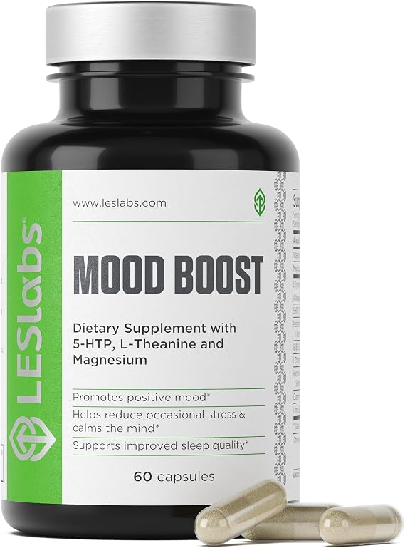 LES Labs Mood Boost Mood & Stress Support Supplement, 60 Capsules