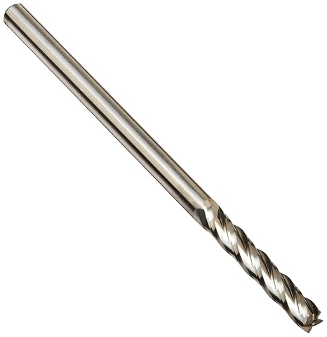 Kodiak Cutting Tools KCT136442 USA Made Premium Carbide End Mill, Long Series, 4 Flute, 1/8" Shank, 3/4" Length of Cut, 2-1/4" Overall Length, 1/8" Diameter