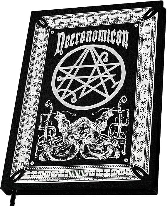 ABYSTYLE H.P Lovecraft Cthulhu Necronomicon Hardcover Notebook 8.5" x 6.1" with 100 Lined Pages Office School Supplies Stationary Gift