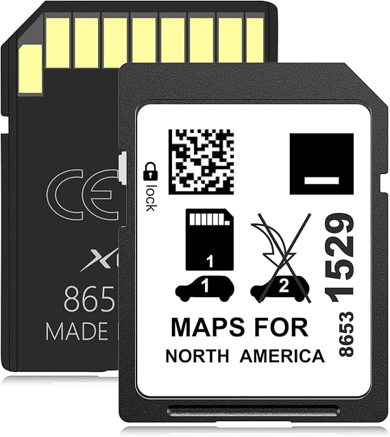 2024 Navigation SD Card Map Update Accessory Compatible with GM Chevrolet, Cadillac, Buick 86531529 with USA Canada and Mexico Map