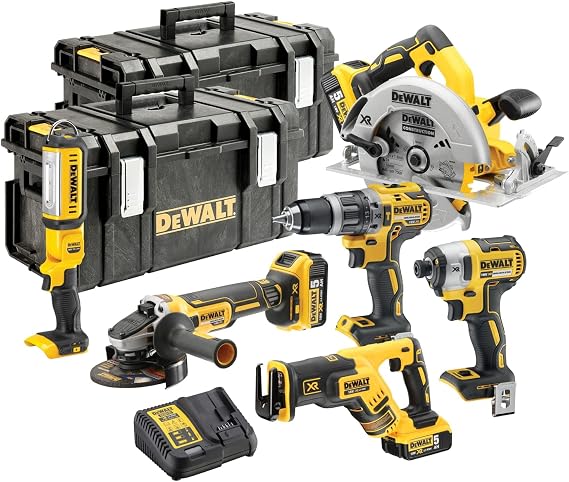 Dewalt DCK623P3-GB XR Brushless Compact Kit, 18 V, Multi-Colour, Set of 6 Pieces