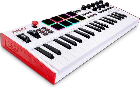 Akai Professional MPK Mini Plus 37-Key USB MIDI Keyboard Controller, White